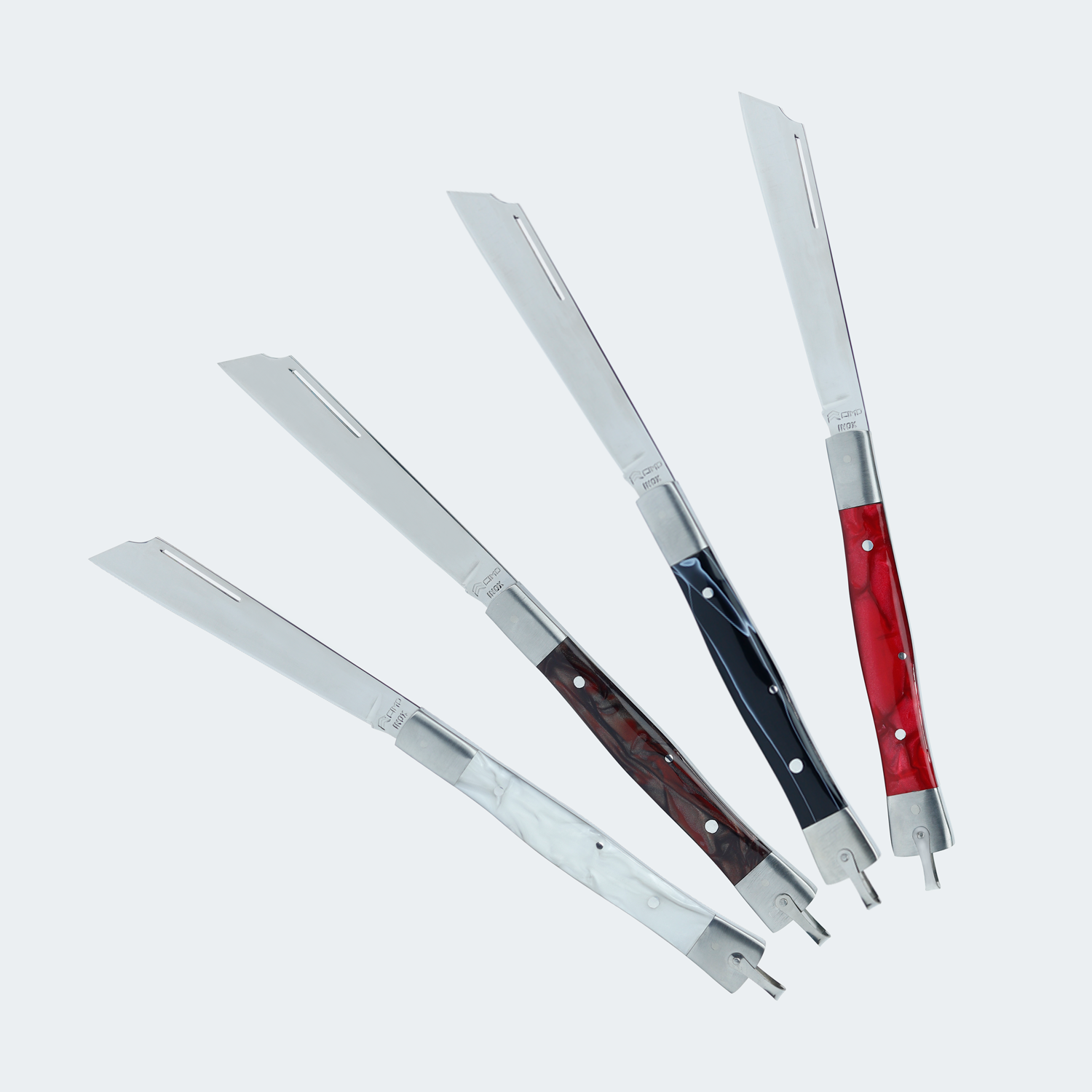 Edição Especial Ícones Cimo Canivete 330/L Inox Cabo em Acrílico Marrom + 220/3 Mini