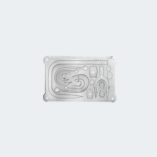 Cartão Sobrevivência Cimo Inox Fishing 10 em 1 - SC03