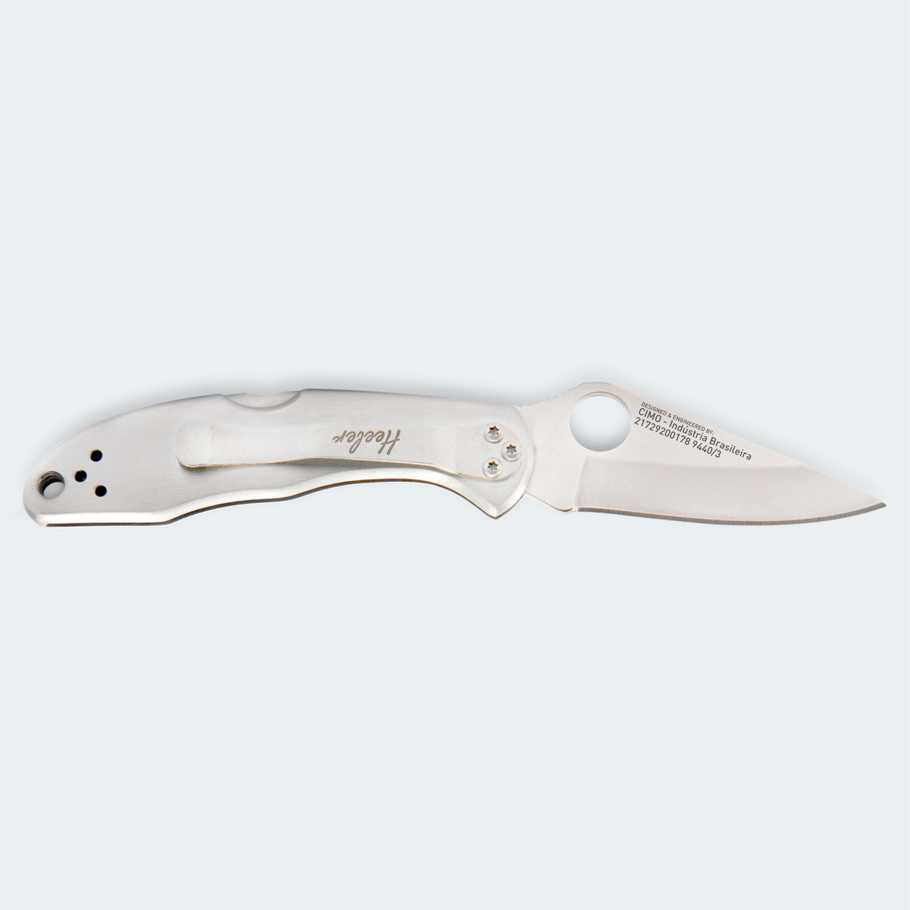 Canivete CIMO Heeler 3 Inox Cabo Inox Com Clip | CIMO – Cimo