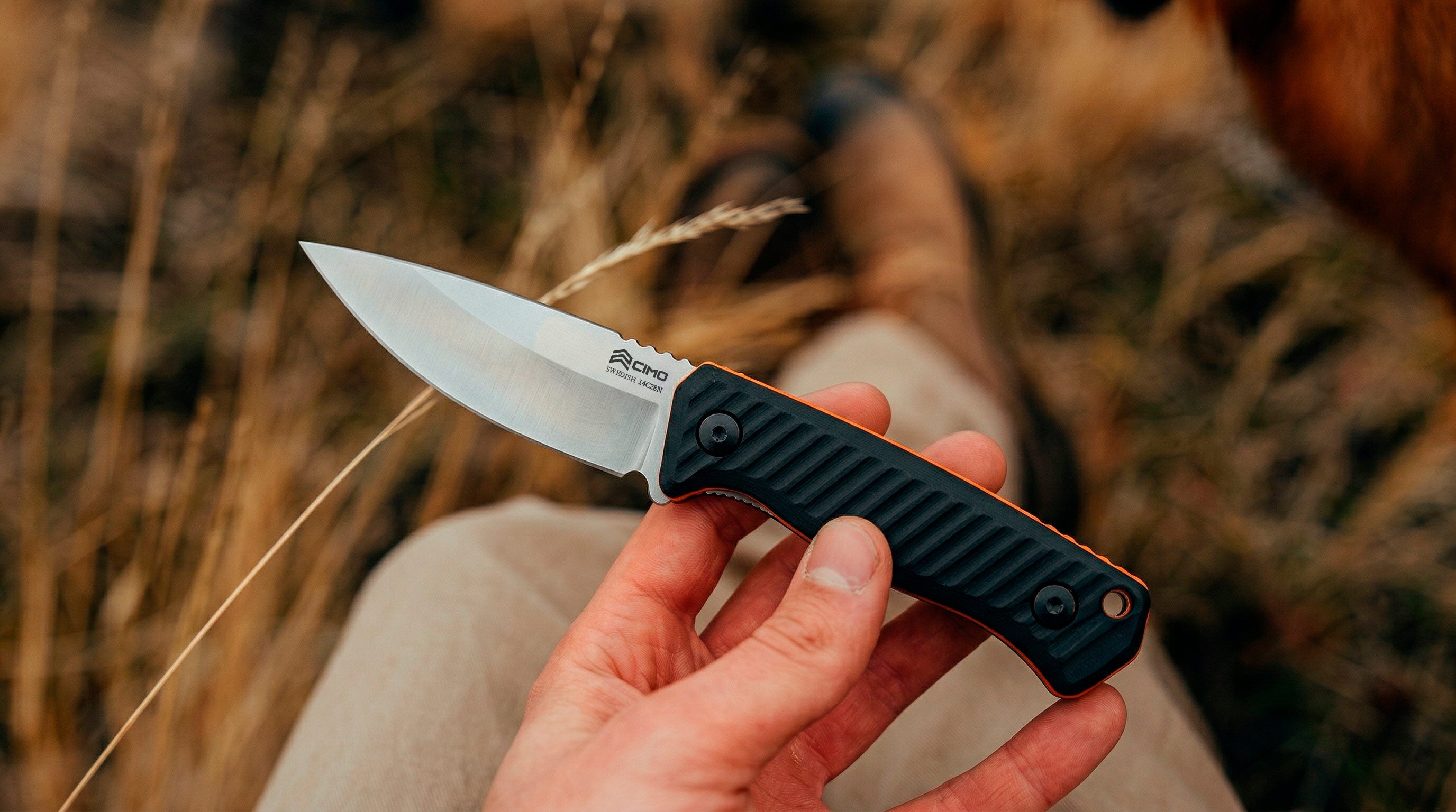 Faca Trail Blade Aço Sueco 14C28N - TRS75-FC