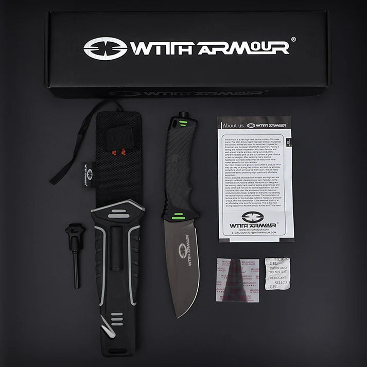 Faca Tática Nightingale With Armour – Aço D2, Cabo PP+TPR | Força e Confiabilidade