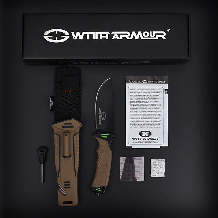 Faca Tática Nightingale Elite With Armour – Aço 440C, Cabo PP+TPR | Combate e Outdoor