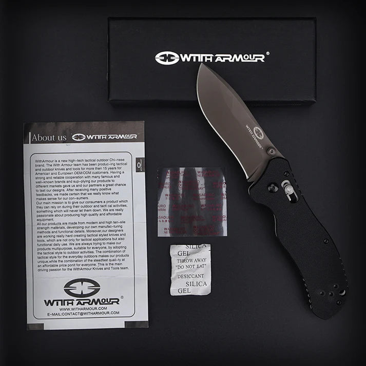 Canivete EDC Eagle Claw With Armour – Aço 440C, Trava Axis Lock, Cabo G10 | Compacto e Resistente