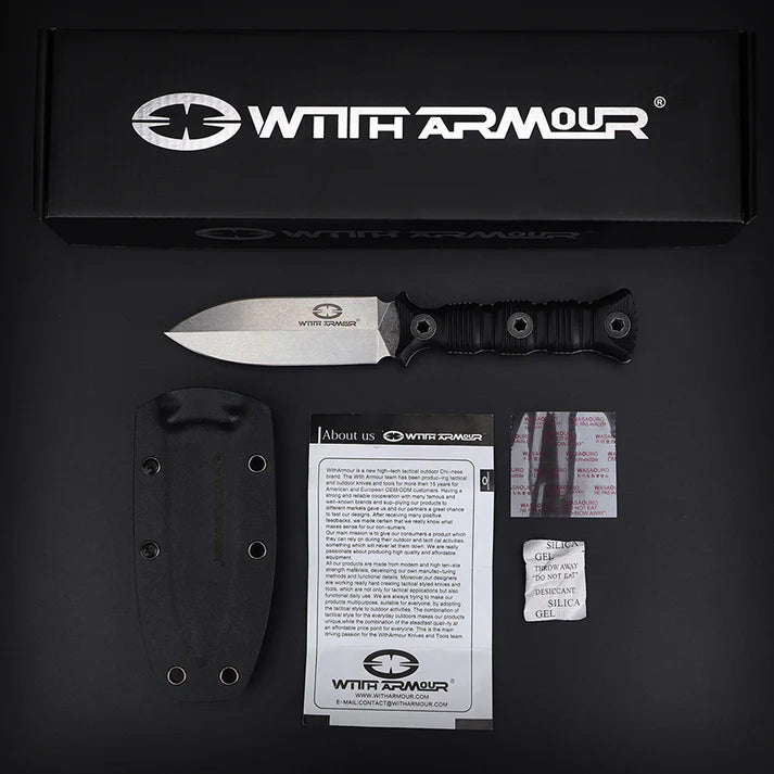 Faca Byonet With Armour – Aço 440C, Bainha Kydex, Cabo G10 | Compacto e Resistente