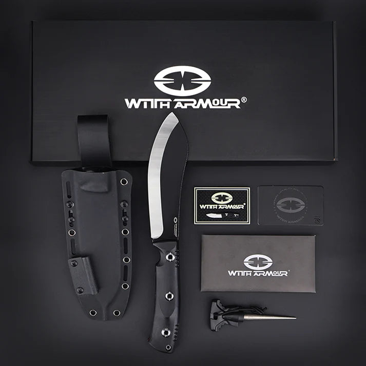 Machete BigMuk-BK With Armour – Aço 1095, Cabo G10 | Corte Pesado e Bushcraft