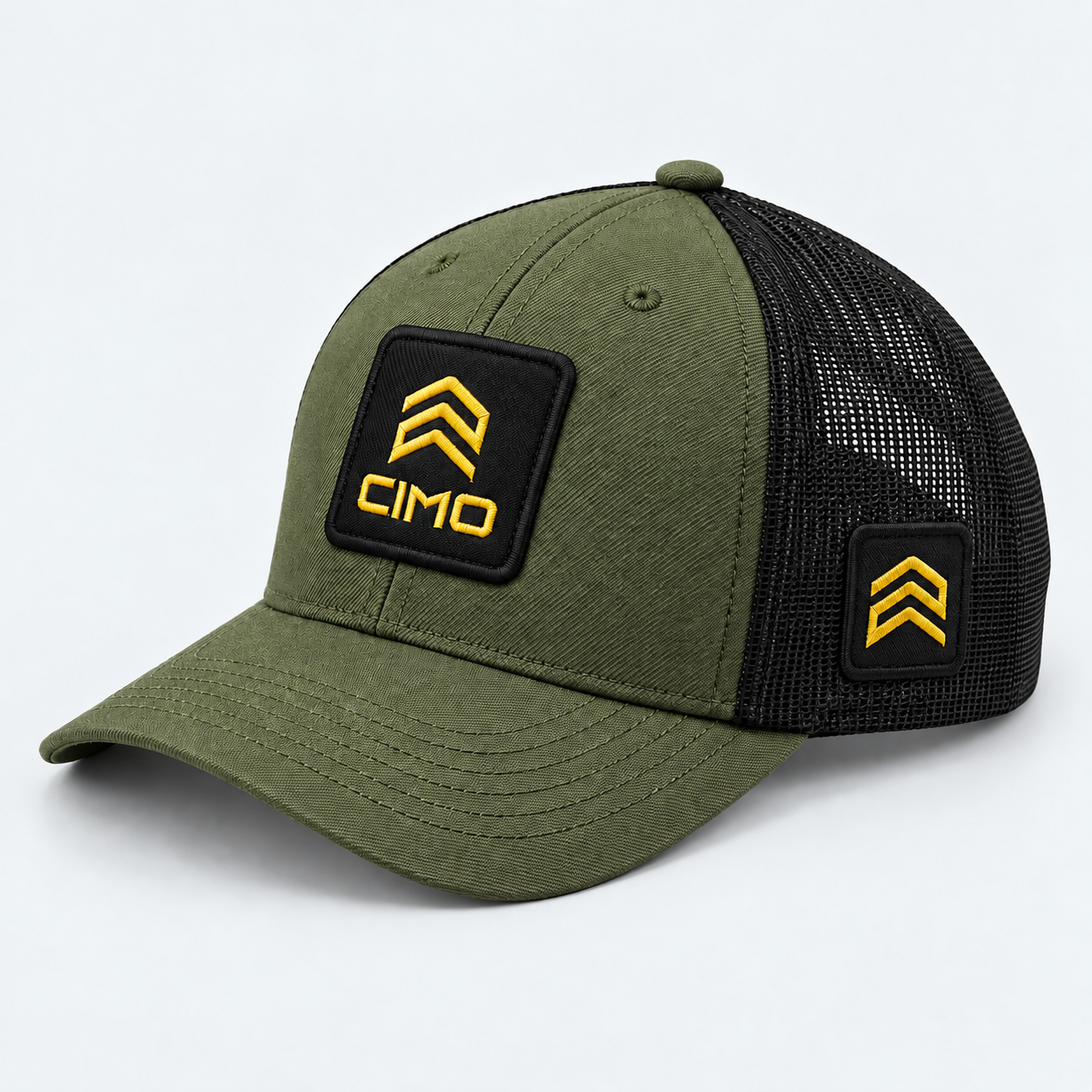 Boné Trucker Cimo Explorer Verde Musgo - frente