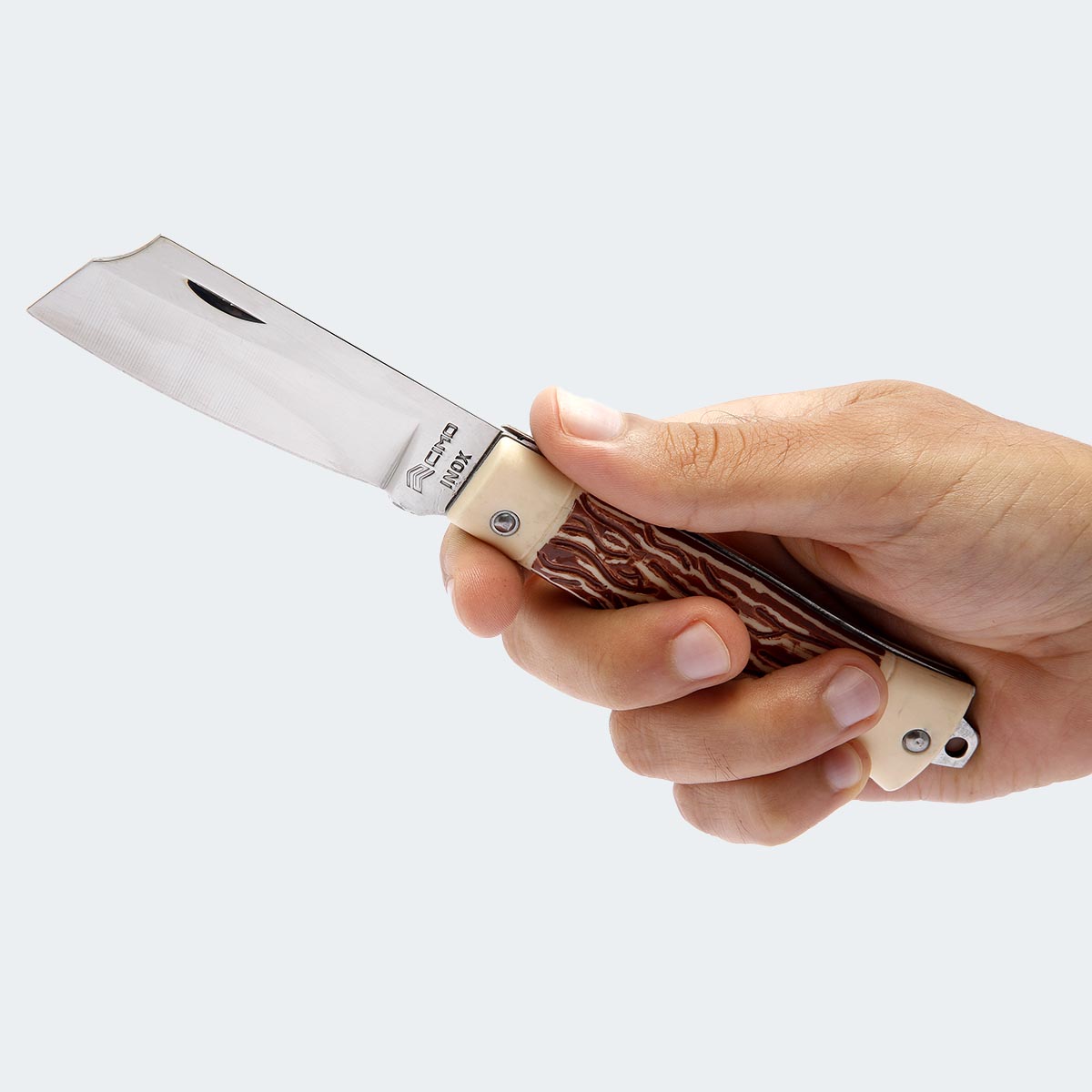 Canivete Cimo Inox Cabo Acetato Com Bainha - 55/3 I C/B