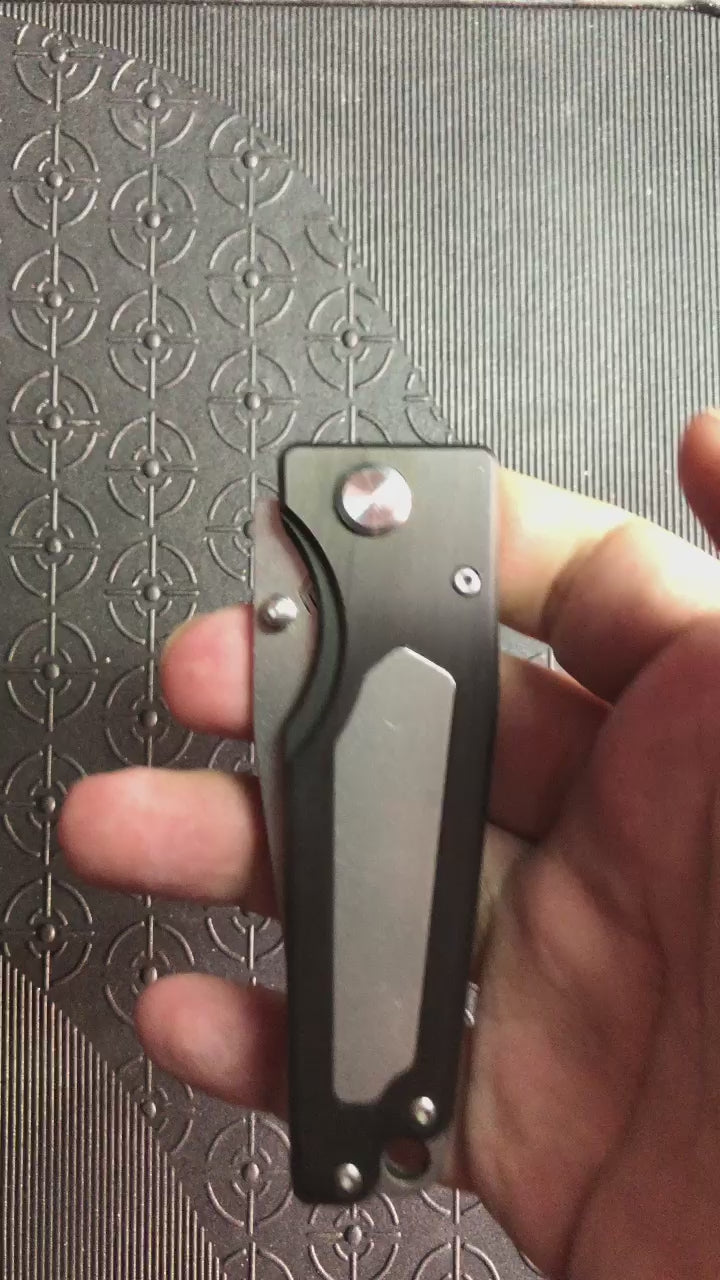 Canivete Cimo Colombo Inox Cabo Fibra de Carbono com Clip - CO178-FC