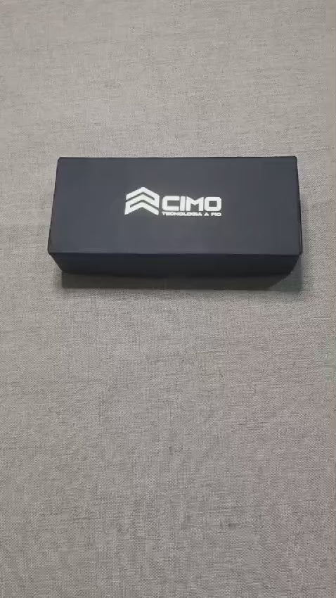 Canivete Cimo Colombo Inox Cabo Fibra de Carbono com Clip - CO178-FC