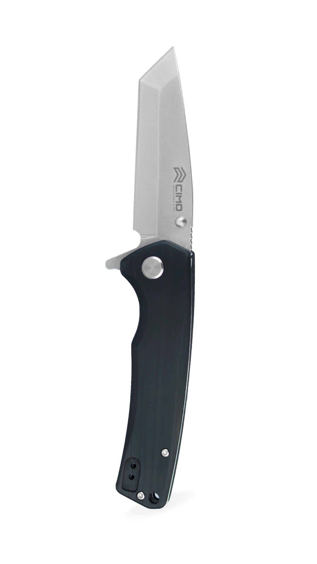 Canivete Cimo Verzon Tanto Inox Cabo Fibra de Carbono com Rolamento - VZ85T-FC