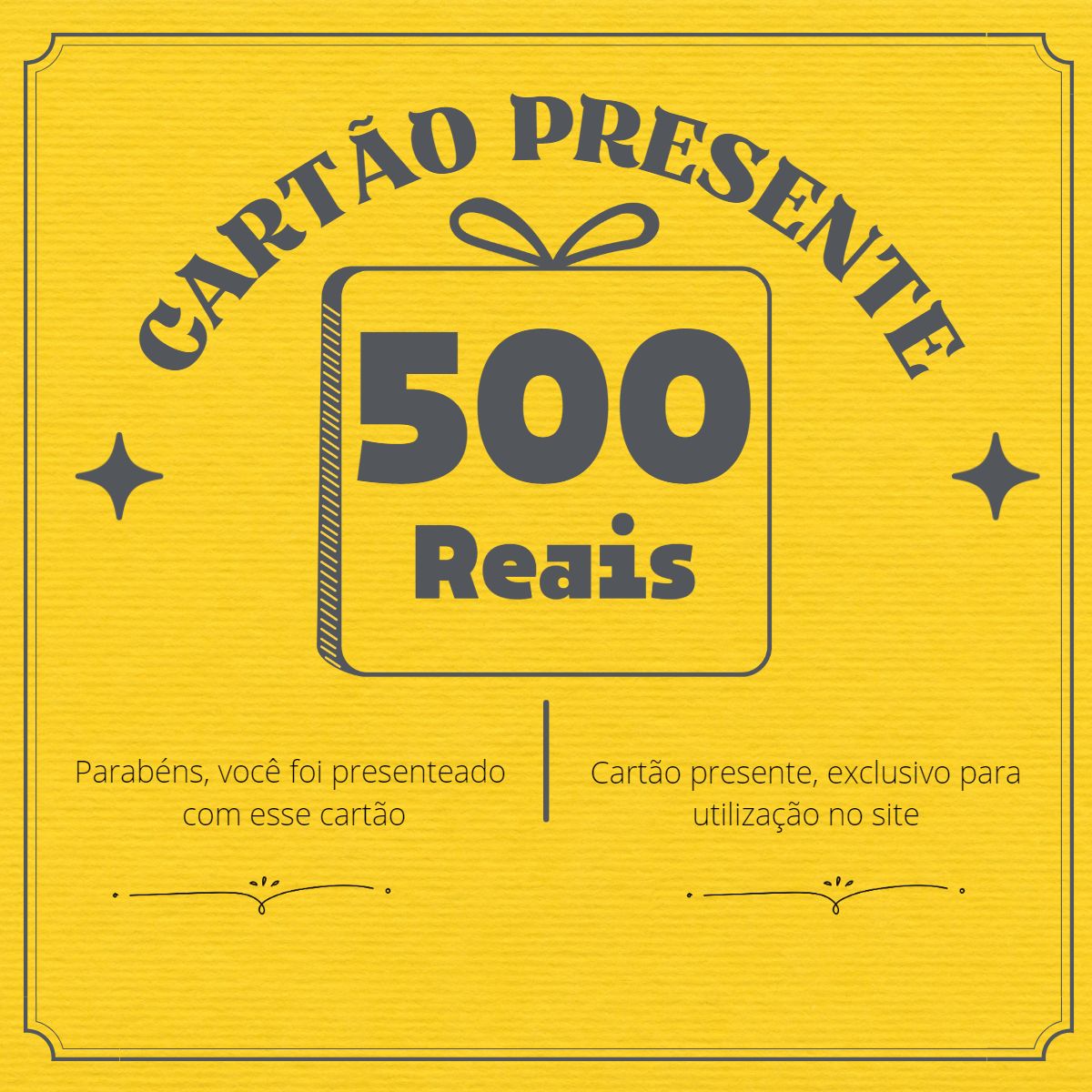 Cartão-Presente CIMO - R$ 500,00