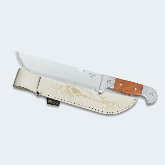 Faconete Cimo 9 Inox cb Alumínio e Madeira com Bainha - 1170/9 C/B