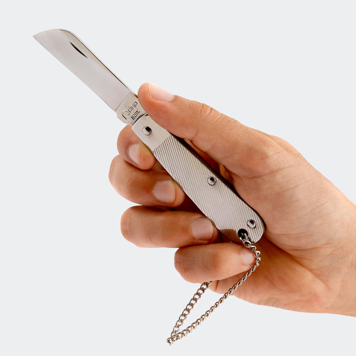 Canivete Cimo Inox Cabo Inox Com Corrente - 13/3