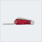 Canivete Cimo Inox Cabo Acrílico Vermelho Com Corrente - 20/3