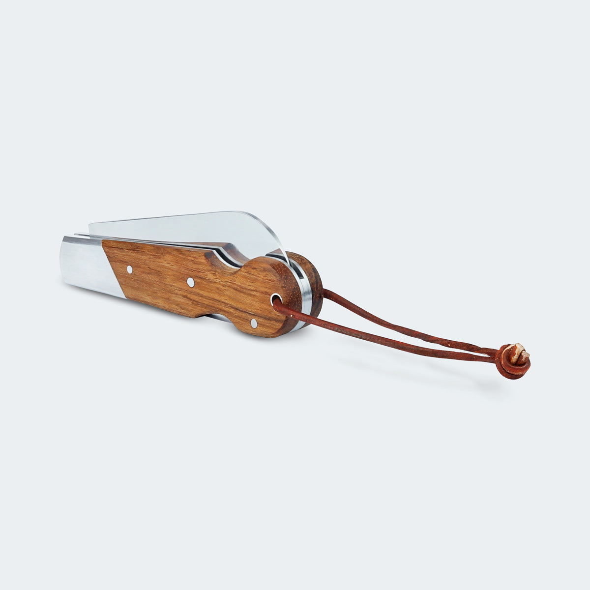 Canivete Cimo Inox Cabo Madeira Com Trava E Bainha - 450/7 SS C/B