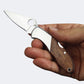 Canivete Cimo Heeler 3 Inox Full Flat Cabo Madeira Com Clip - 9440/3-MAD FF