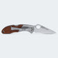 Canivete Cimo Heeler 3 Inox Full Flat Cabo Madeira Com Clip - 9440/3-MAD FF