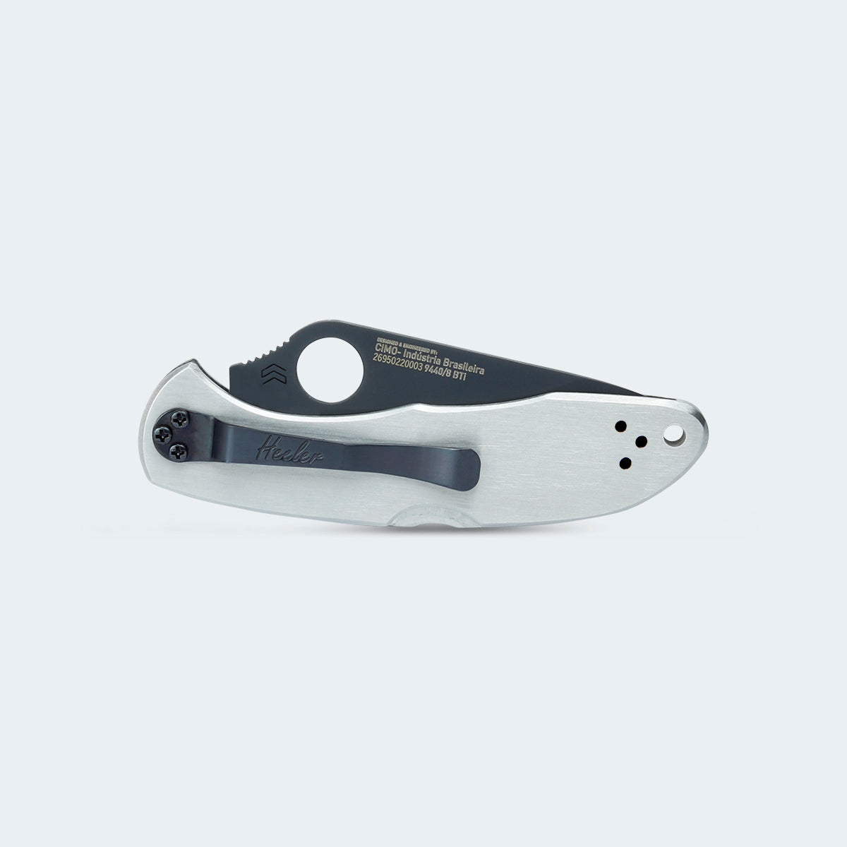 Canivete Heeler 8 Black Titanium com Clip | Cutelaria CIMO – Cimo