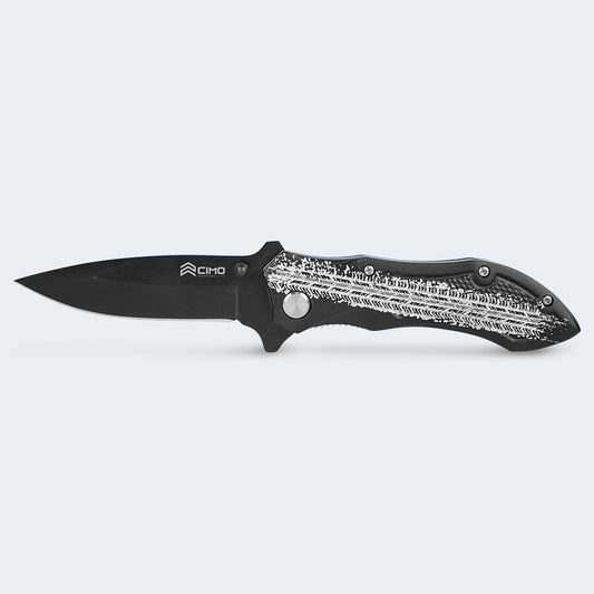 Canivete Cimo Tomahawk Tire Track Inox Cabo Alumínio - 9754/3 TT