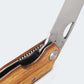 Canivete Cimo Brown Horse Cleaver Inox Cabo Madeira Com Clip - BH85C