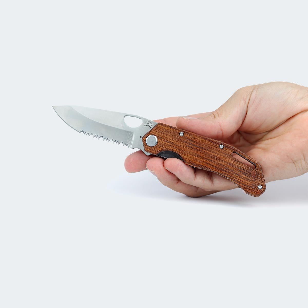 Canivete Cimo Brown Horse Roping Cabo Madeira e Clip - BH85R