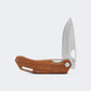 Canivete Cimo Brown Horse Inox Cabo Madeira Com Clip - BH85