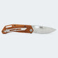 Canivete Cimo Brown Horse Inox Cabo Madeira Com Clip - BH85