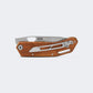 Canivete Cimo Brown Horse Inox Cabo Madeira Com Clip - BH85