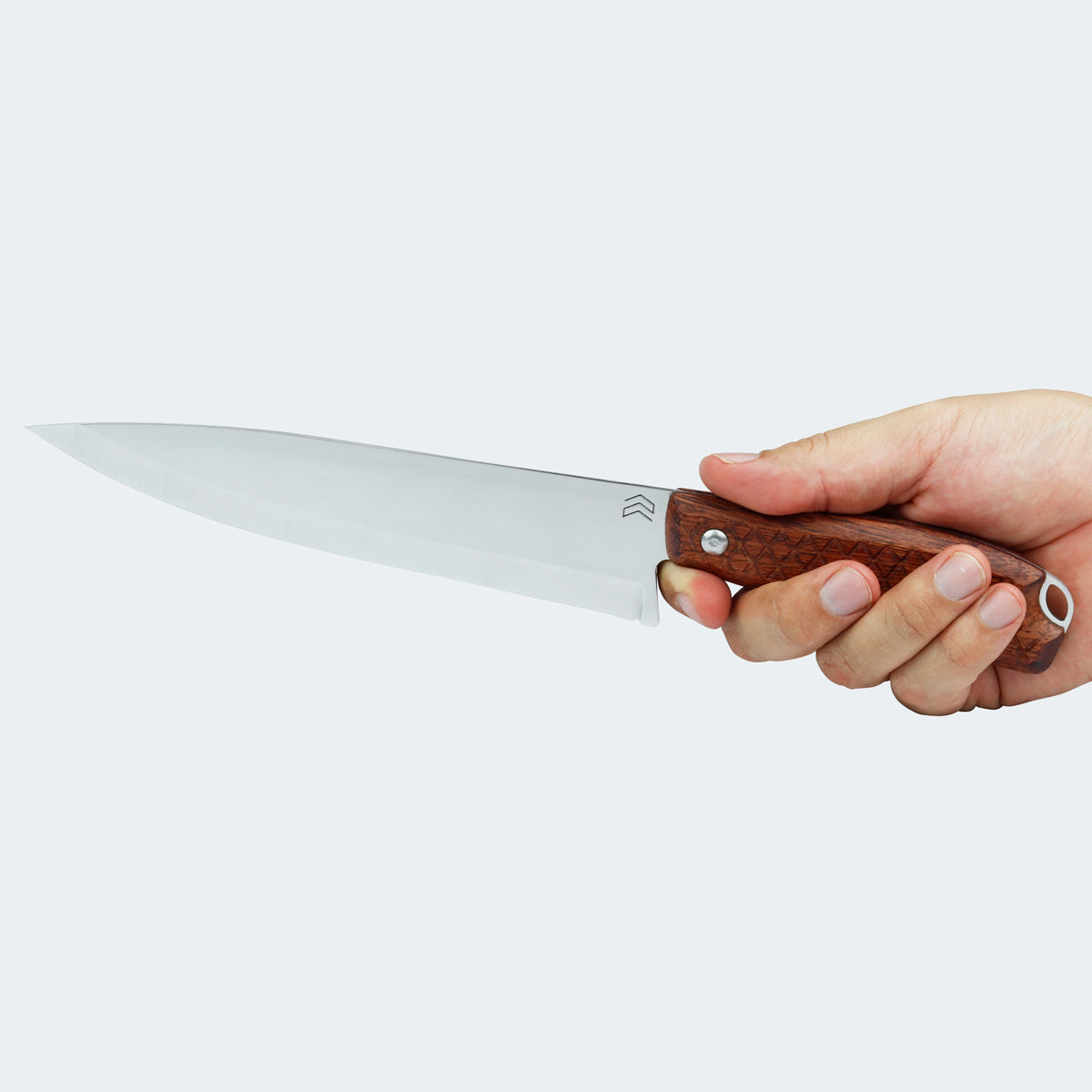 Faca Cimo Campeira Inox Cabo Madeira Com Bainha - CP789/8-MAD C/B