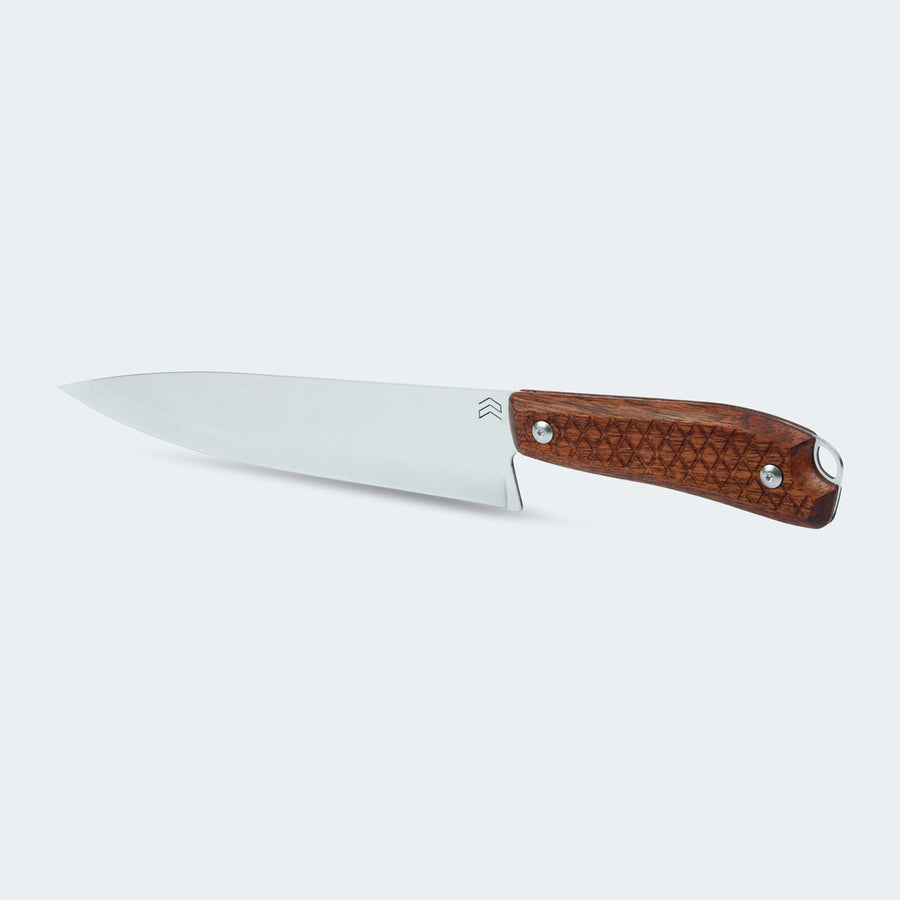 Faca Cimo Campeira Inox Cabo Madeira Com Bainha - CP789/8-MAD C/B
