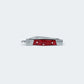 Canivete Cimo Inox Cabo Inox E Acrílico Vermelho Com Bainha - 330/6 I A C/B