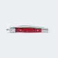 Canivete Cimo Inox Cabo Inox E Acrilico Vermelho Com Bainha - 330/P I C/B