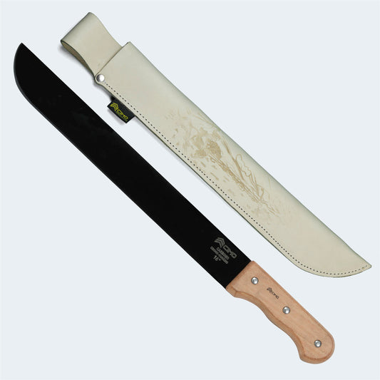 Facão Cimo 16” Carbono Cabo Madeira Com Bainha - 1030/16 MCC