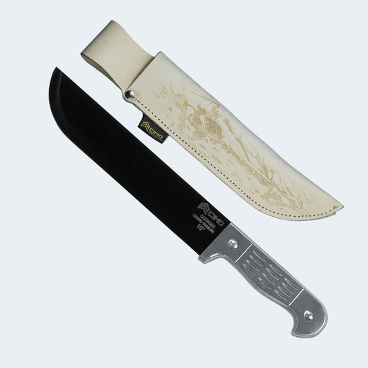 Facão Cimo 10” Carbono Cabo Alumínio Com Bainha - 1040/10 C/B