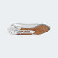 Canivete Cimo Gecko 9 Inox Cabo Madeira Com Clip - GE9-MAD