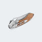 Canivete Cimo Gecko 9 Inox Cabo Madeira Com Clip - GE9-MAD