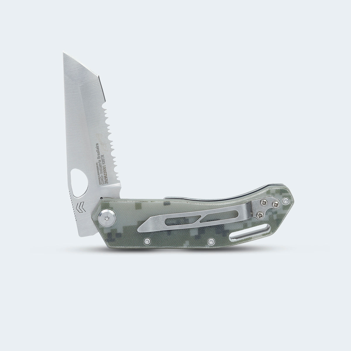 Canivete Cimo Komodo Tantô Roping Inox Cabo G10 Com Clip - K85TR-G10