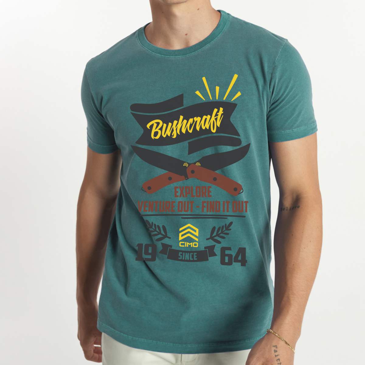 Camiseta Com Estampa Cimo Bushcraft
