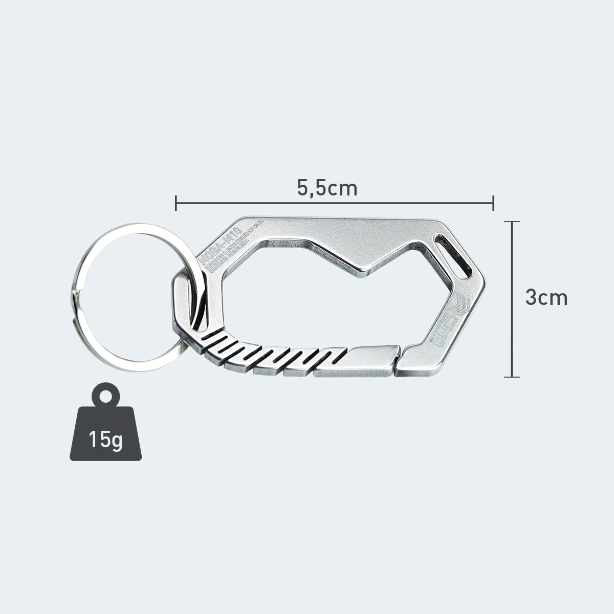Mosquetão Holder Cimo Moba 10 Inox