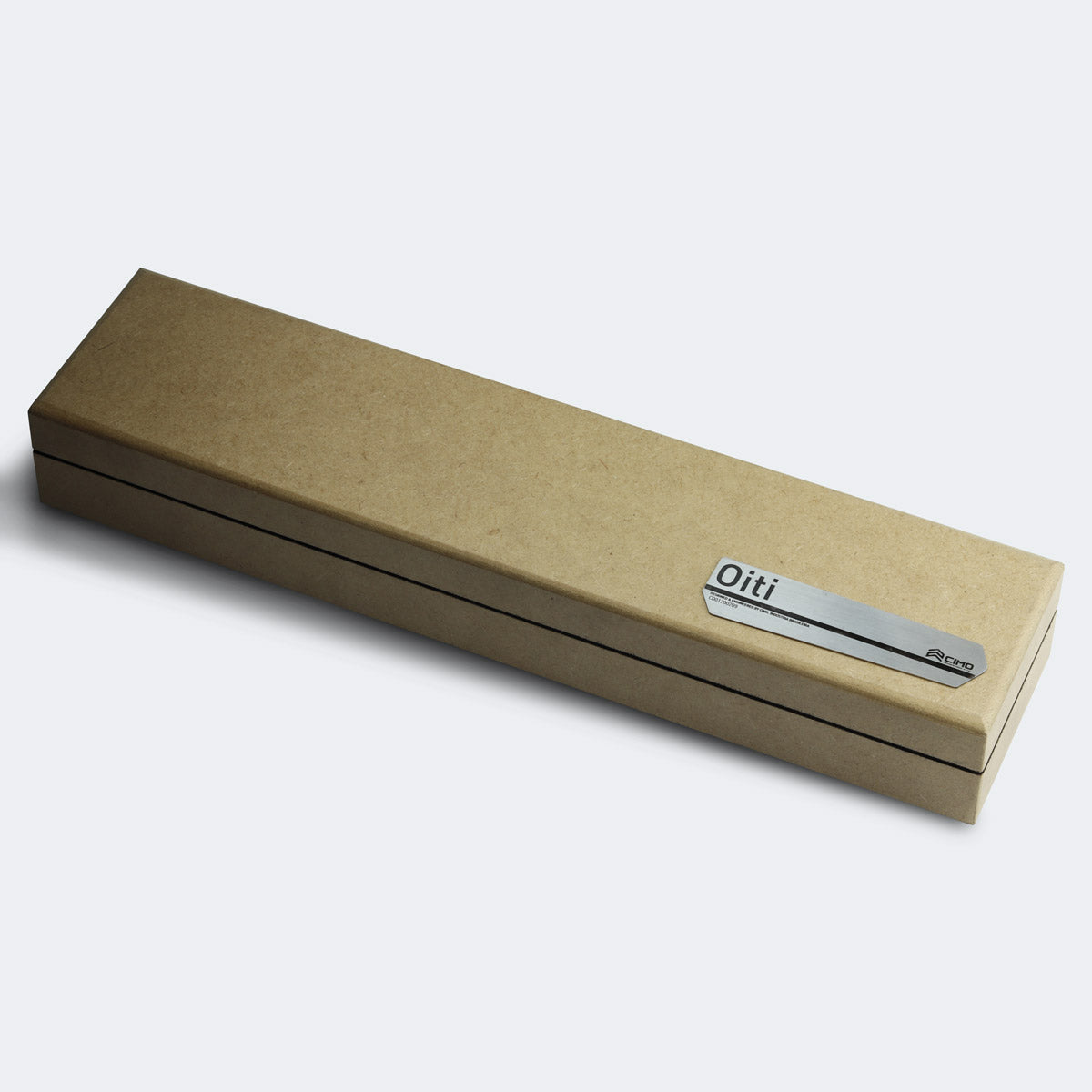 Faca Cimo Oiti Santoku 8” Gold Titanium Cabo Madeira Com Estojo - 3003/8-GTI E