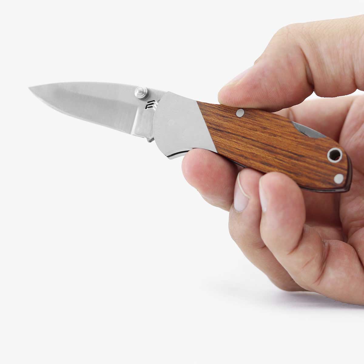 Canivete Cimo Dallas 56 Cabo Inox E Madeira Com Clip – DA56-MAD