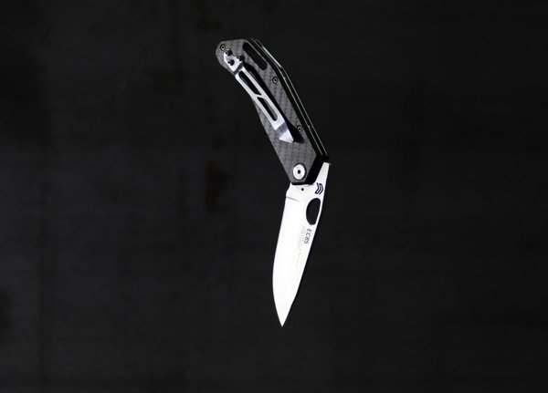 Canivete Cimo Eclipse Inox Cabo Fibra de Carbono Com Clip – EC85