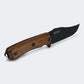 Faca Cimo Ax Cosme Carbono 5" Preto Cabo Madeira Com Bainha - 4042/5 MAD-PT