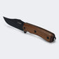 Faca Cimo Ax Cosme Carbono 5" Preto Cabo Madeira Com Bainha - 4042/5 MAD-PT
