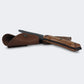 Faca Cimo Ax Cosme Carbono 5" Preto Cabo Madeira Com Bainha - 4042/5 MAD-PT