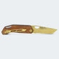 Canivete Cimo Brown Horse Tanto Gold Titanium Cabo Madeira Com Clip – BH85T-GTI