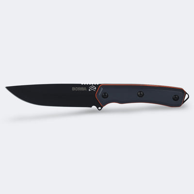 Faca Cimo Ax Borba Carbono 5” Preto Cabo Rigiflex Cyber Com Bainha - 4041/5 RFCY-PT