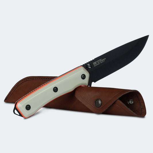 Faca Cimo Ax Borba Carbono 5” Preto Cabo Rigiflex Coyote Com Bainha - 4041/5 RFCO-PT