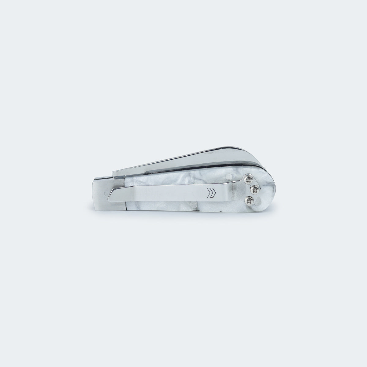 Canivete Cimo Inox Cabo Acrílico Branco Com Clip - 20/3 BC CLIP