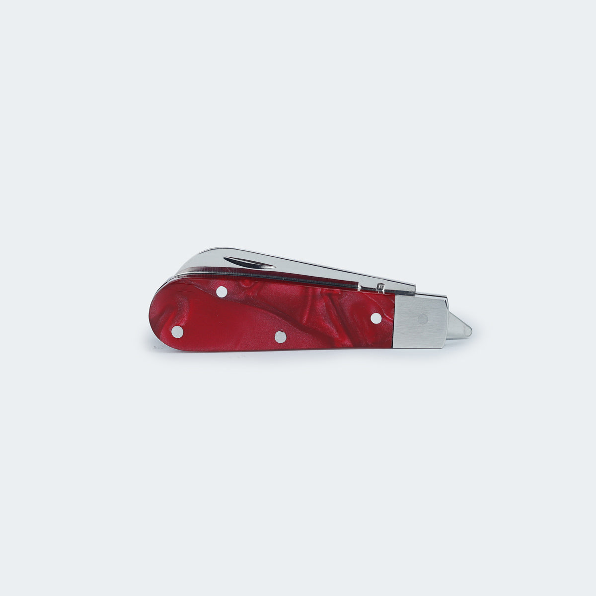 Canivete Cimo Inox Cabo Acrílico Vermelho Com Clip - 20/3 VM CLIP
